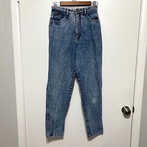 Bill Blass Womens Acid Wash Mom Jeans Size 8 Vintage‎ Denim 70s High Waisted